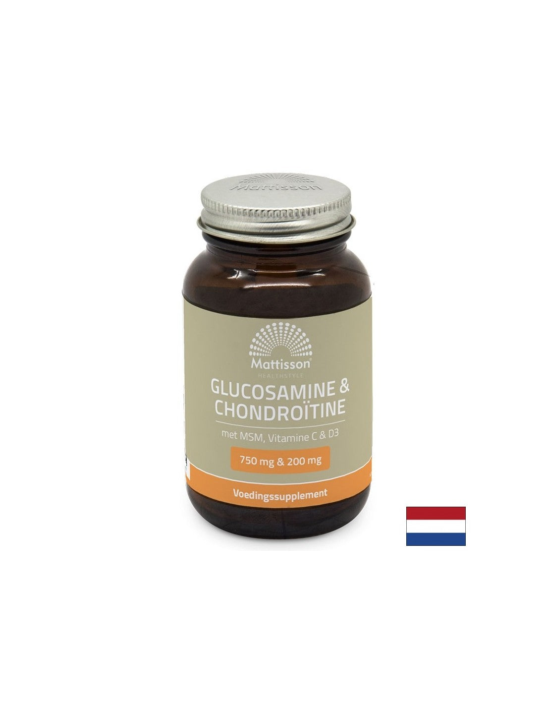 Csontok és ízületek - Glükózamin, Kondroitin, MSM + C, D3 vitaminok, 60 tabletta <tc>Mattisson Healthstyle</tc>