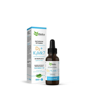 Bones and Teeth - Vitamin D3 (10 μg/400 IU) and K2 (15 μg), 30 ml drops - Nutra Best Europe