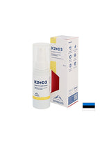 Vitamins K2 (20 µg) + D3 (800 IU) - Heart and Bone Health, Strong Immunity, Mouth Spray, 30 ml, 200 Sprays