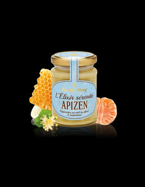 L' Elixir sérénité Apizen/ Apizen (linden honey + magnesium and red mandarin essential oil), 200 g Famille Mary - Nutra Best Europe