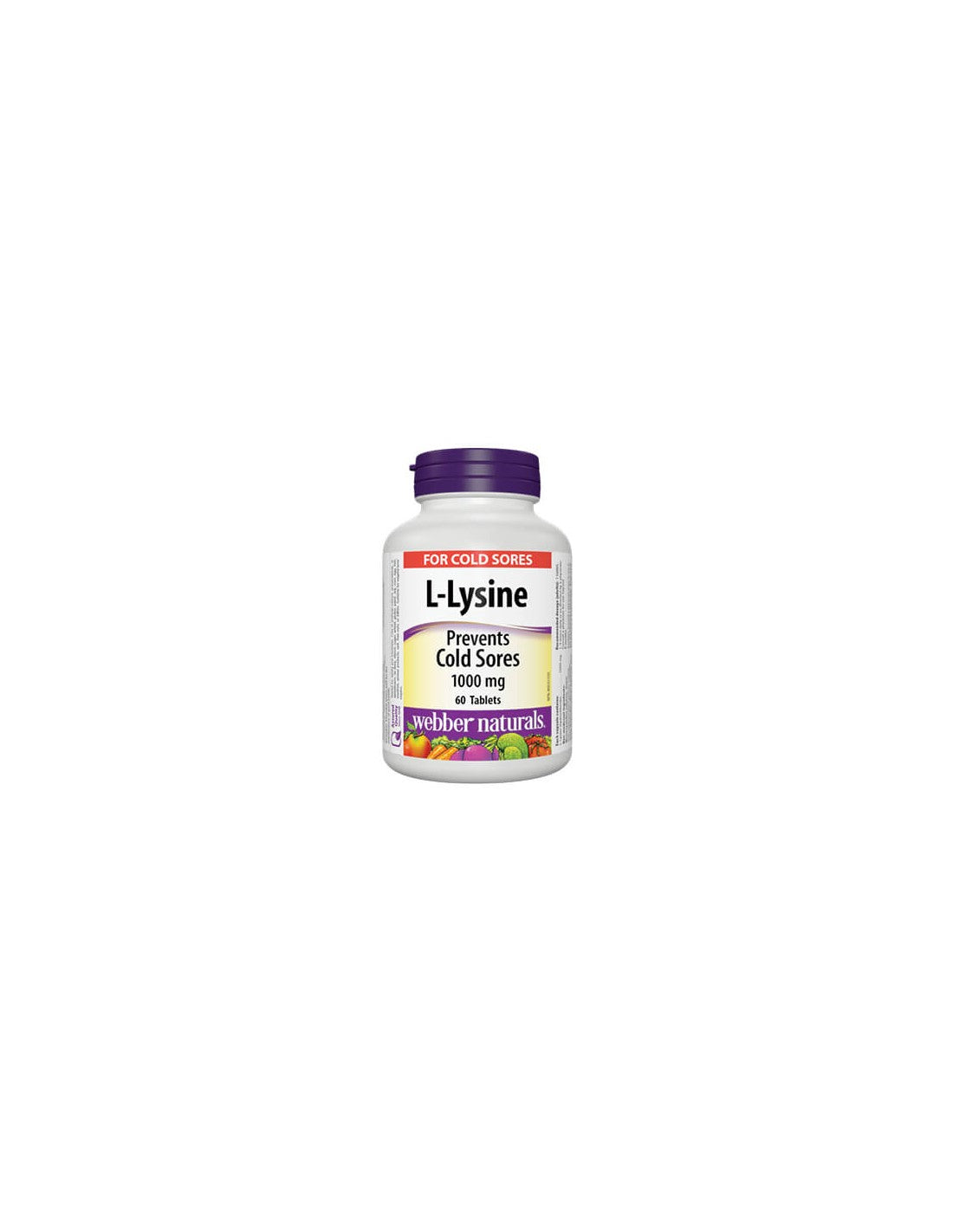 L-Lysine/ Л-Лизин 1000 mg х 60 таблетки Webber Naturals - Feel You