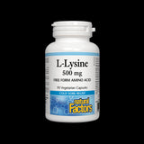 Herpes simplex, osteoporoză și sănătatea inimii - L-Lizină 500 mg, 90 capsule Natural Factors