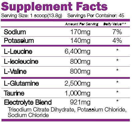 BCAA Recovery 8:1:1 - 621 grams