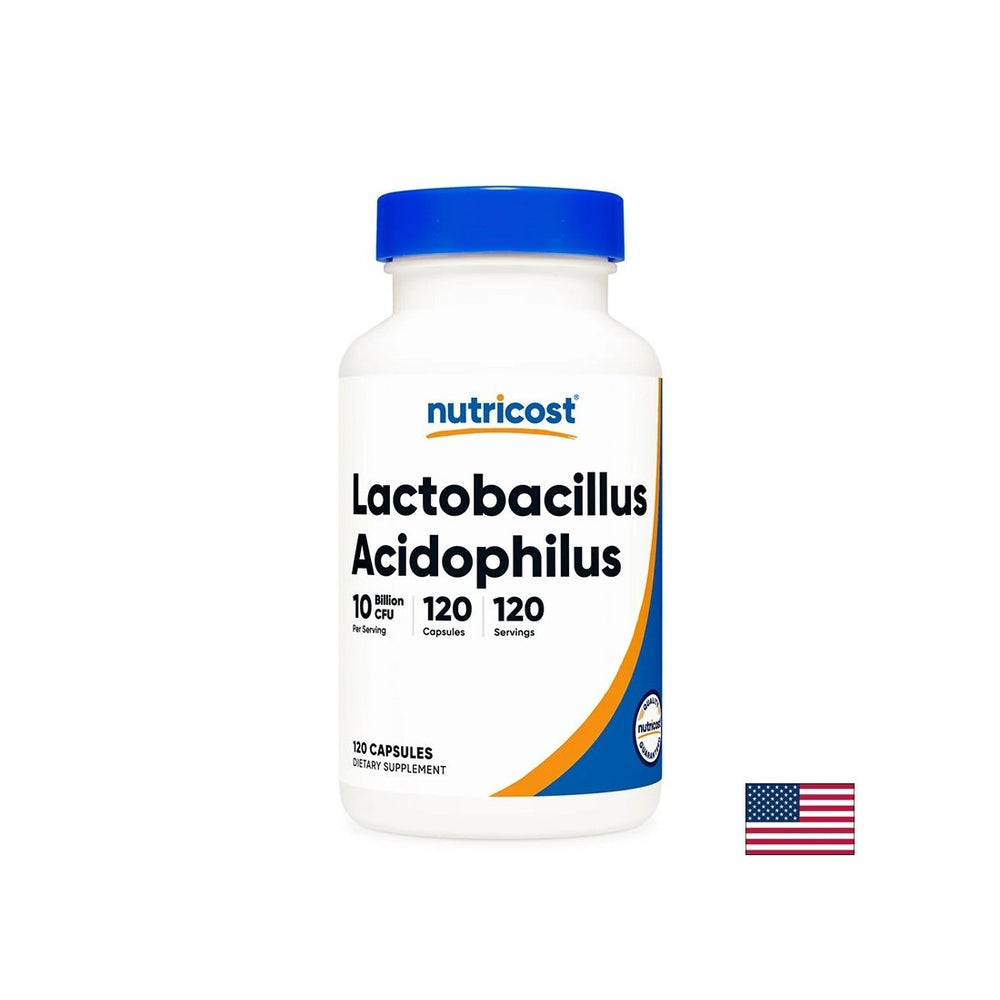 Lactobacillus acidophilus 10 Milliarden aktive Probiotika - Darmbilanz und probiotischer Schutz, 120 Kapseln