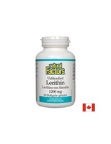 Unbleached Lecithin 1200 mg - 90 Gel capsules