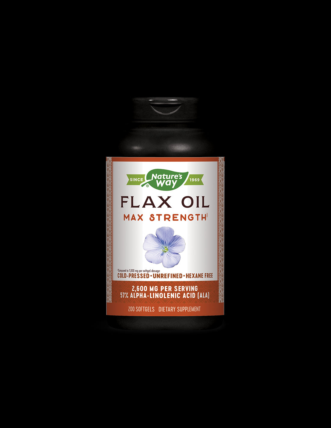 Flax Oil 1300 mg 57% ALA - 200 Гел капсули - Feel You