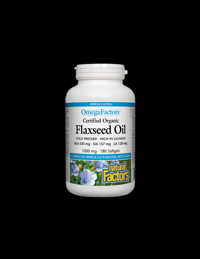 Certified Organic Flaxseed Oil - 180 Гел капсули - Feel You