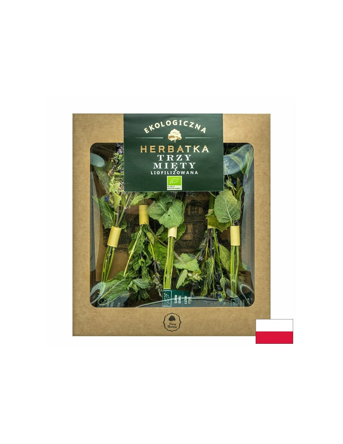 Ceai liofilizat din trei tipuri de menta Bio, 5 batoane x 1,5 g Dary Natury