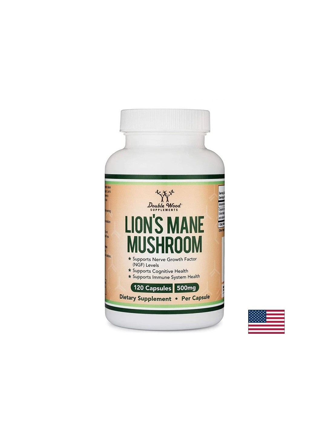 Lion's Mane Mushroom - Lion's mane, 120 capsules Double Wood