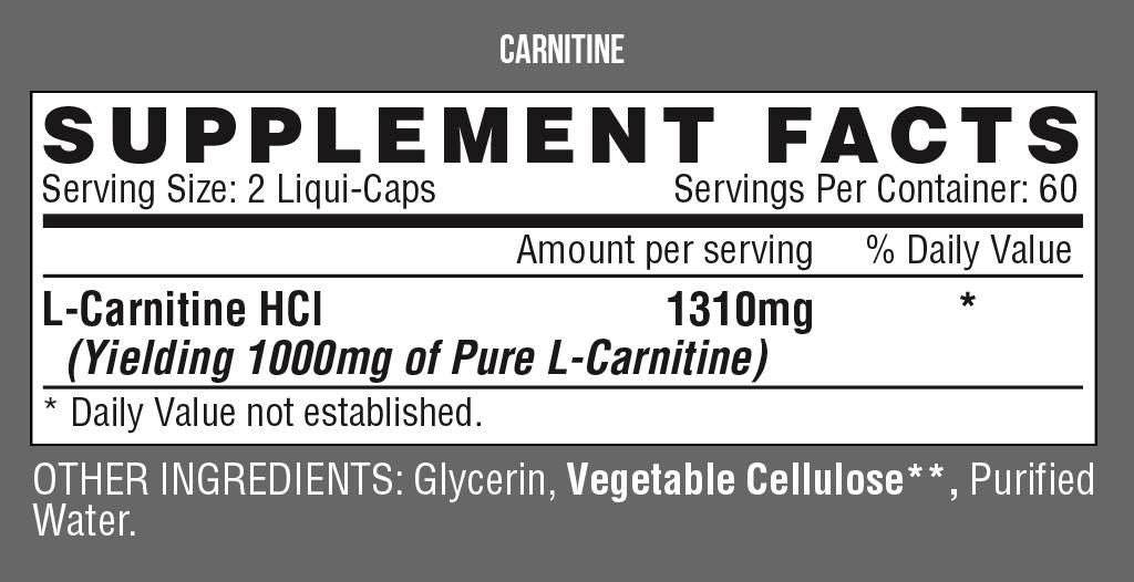 Lipo 6 / L -Carnitine - 120 Gel Capsules