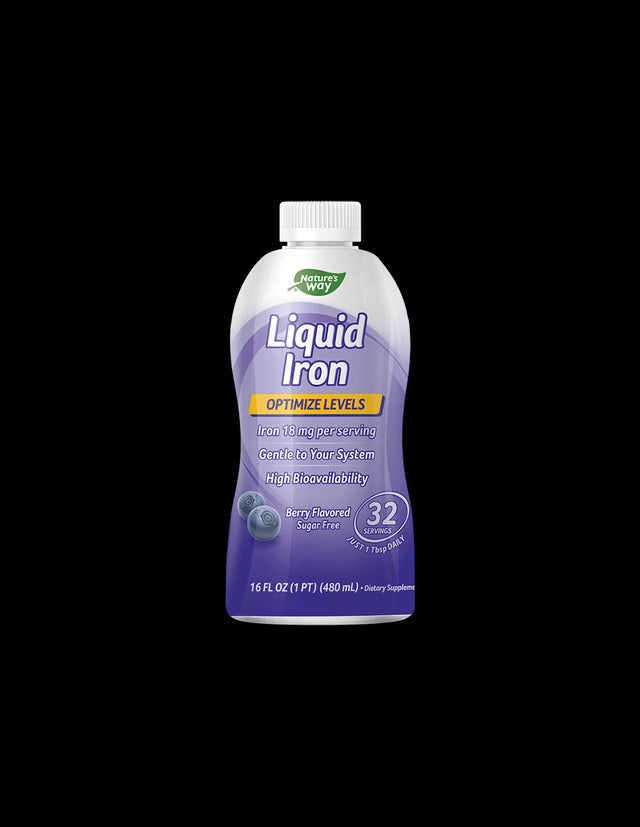 Liquid Iron - Течно желязо (с вкус на боровинки), 480 ml Nature’s Way - Feel You