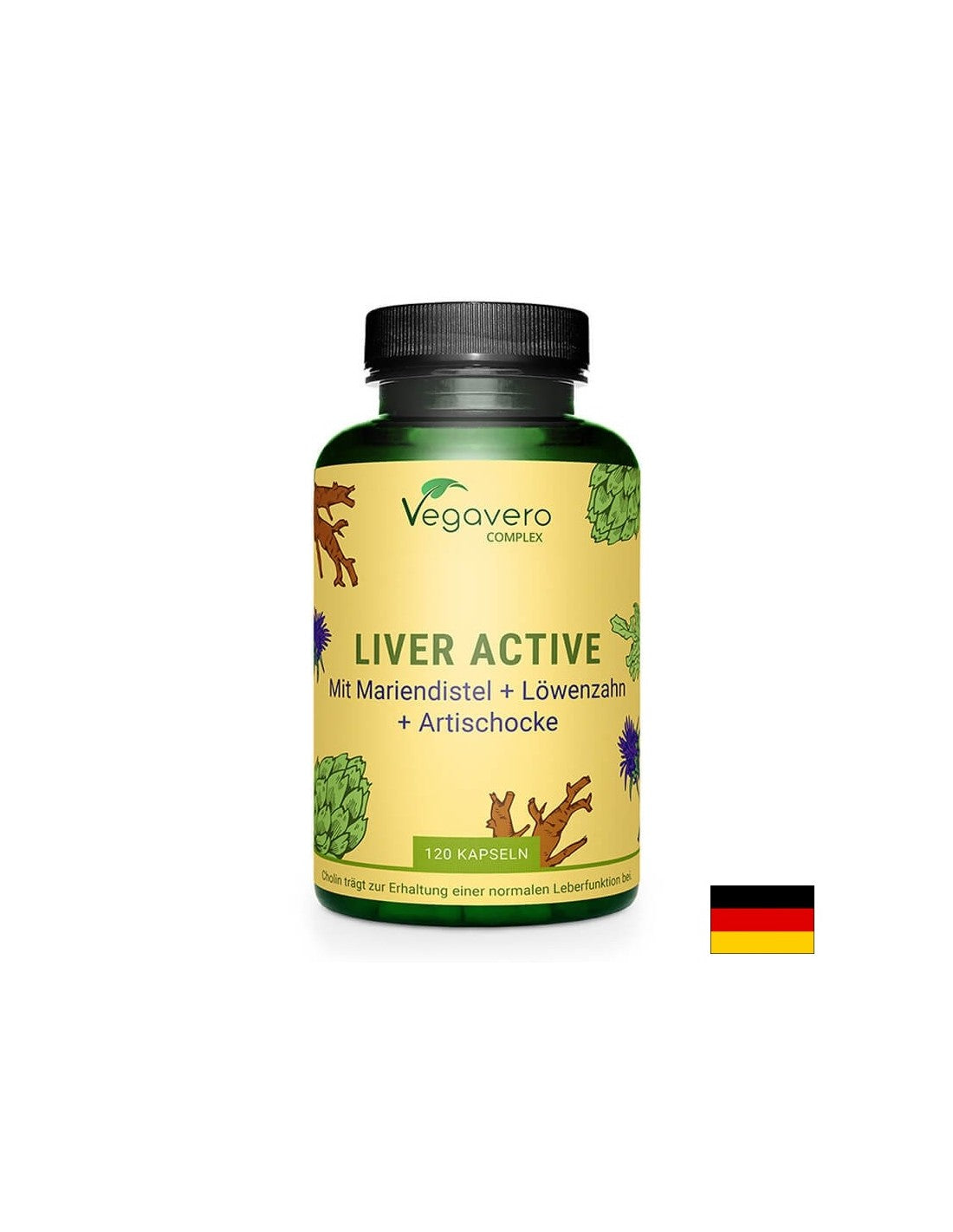 Liver Active Complex/ Билкова смес за черен дроб, 90 капсули, 100 Vegan <tc>Vegavero</tc>