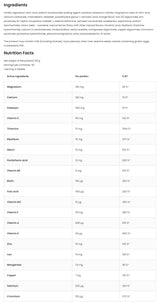 Vitaontriders | Äschencentcent Vitaminnen a Minerals 20 sluble Pëllen