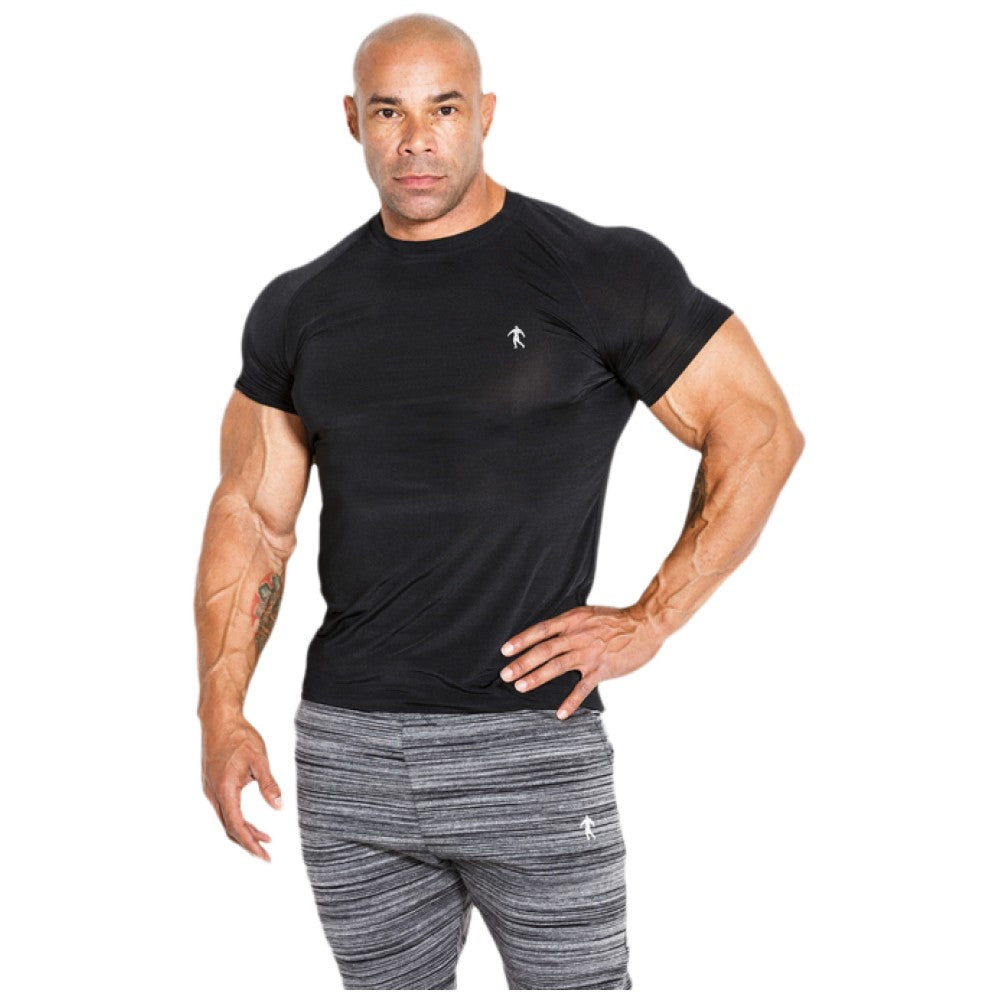 Мъжка тениска с къс ръкав / T-shirt 01 LM Compression Black