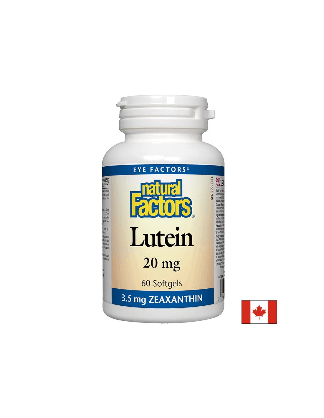 Luteïne 20 mg x 60 capsules <tc>Natural Factors</tc>