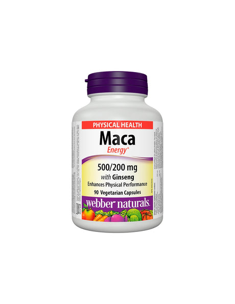 Maca Energy with Ginseng - Мака и Корейски женшен, 90 капсули Webber Naturals - Feel You