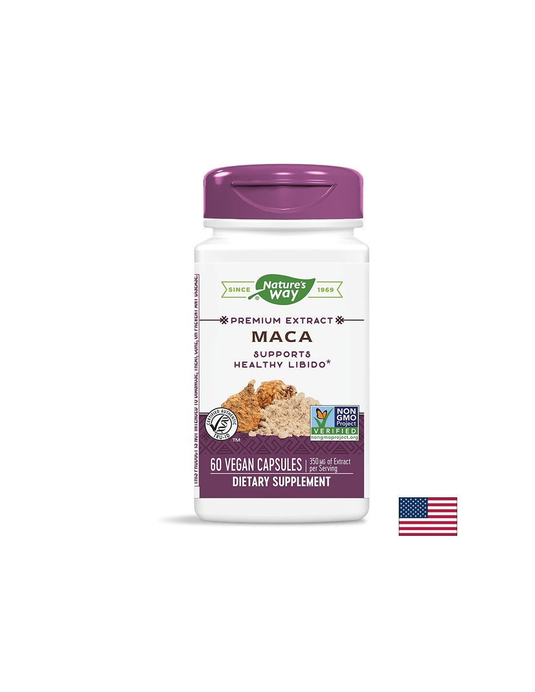 MACA - MAKA 350 mg, 60 capsules de la nature de la nature