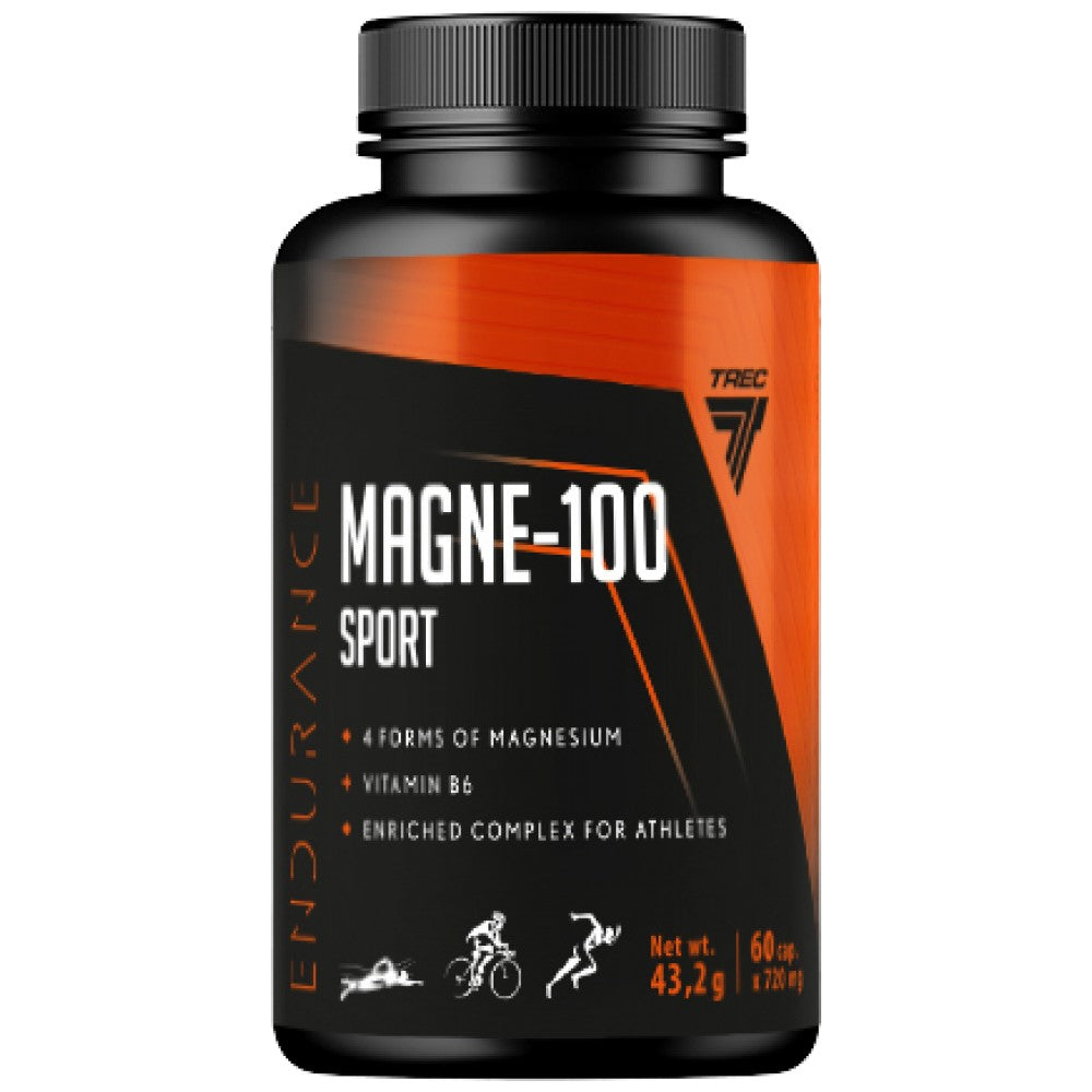 Magne 100 Sport resistência | Complexo de magnésio enriquecido - 60 cápsulas