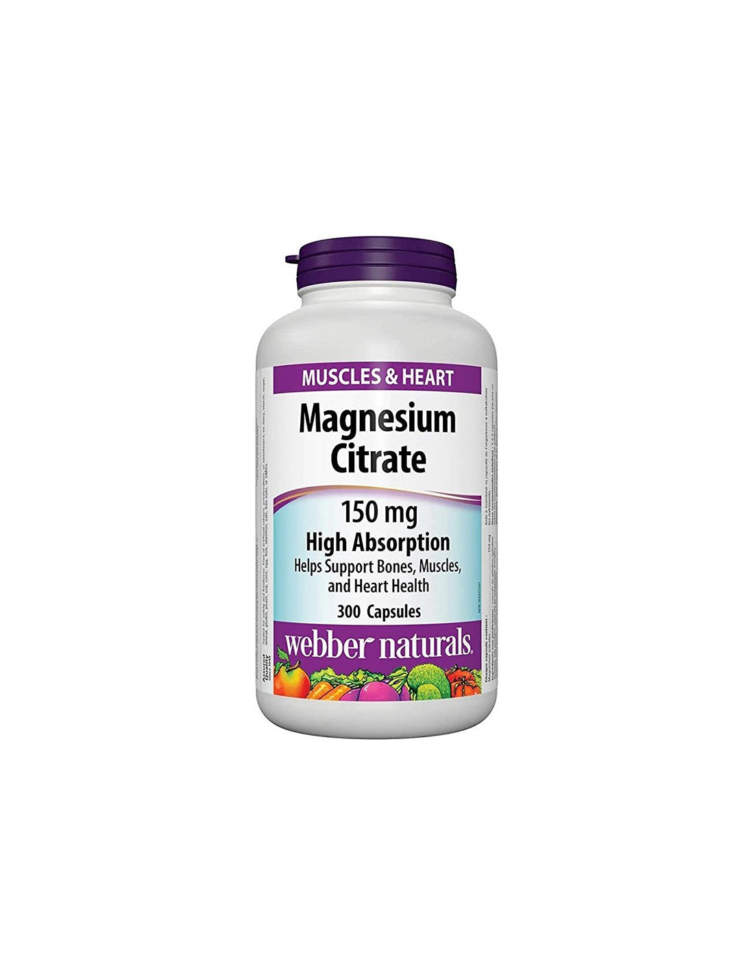 Magnesium Citrate High Absorption - Магнезий цитрат с висока абсорбация 150 mg, 300 капсули - Feel You