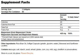 Citrato de magnésio Softgels - 180 cápsulas de gel