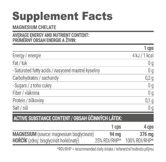 Magnesium chelate - 120 capsules