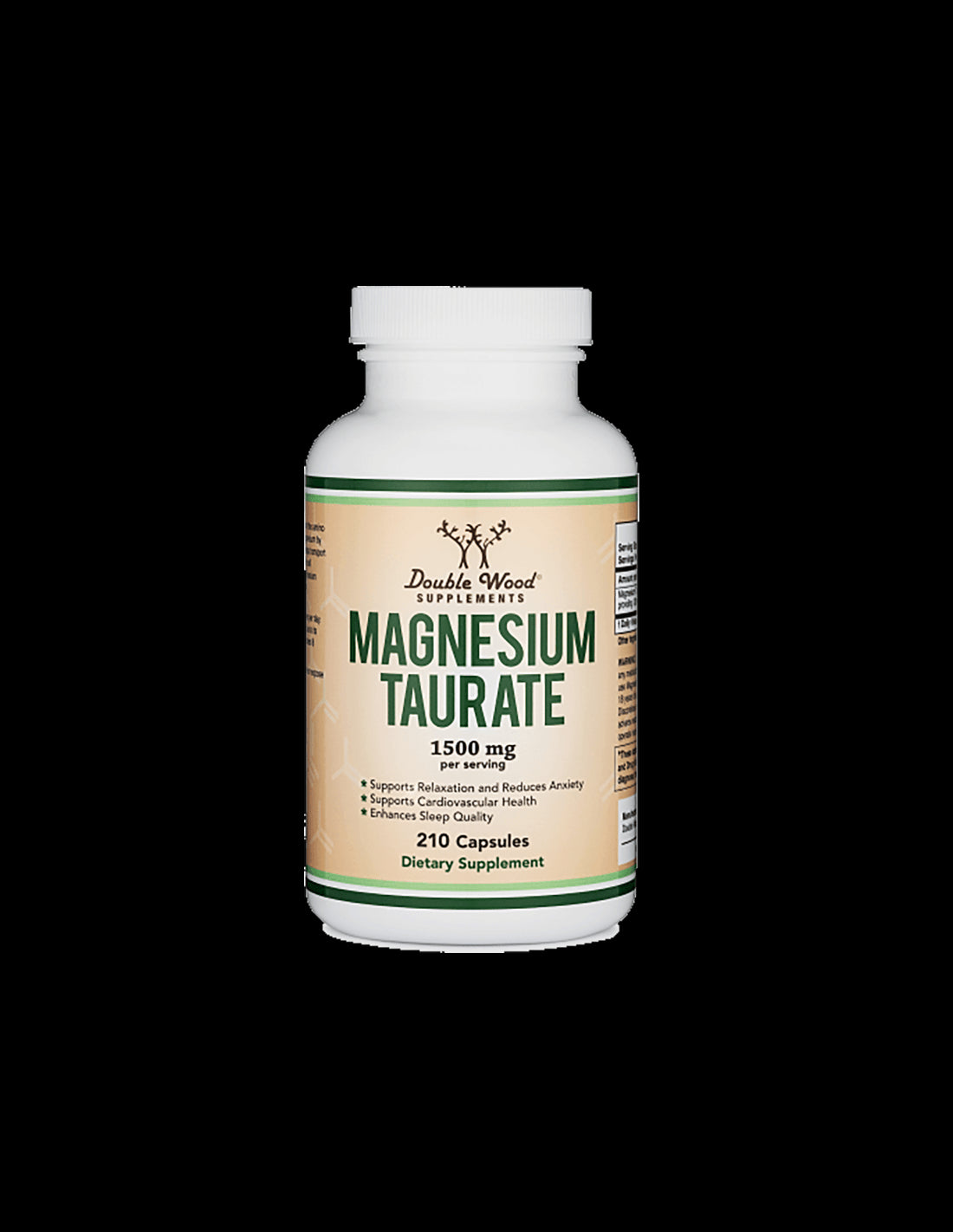 Magnesium taurate/ Магнезий таурат, 210 капсули Double Wood - Feel You