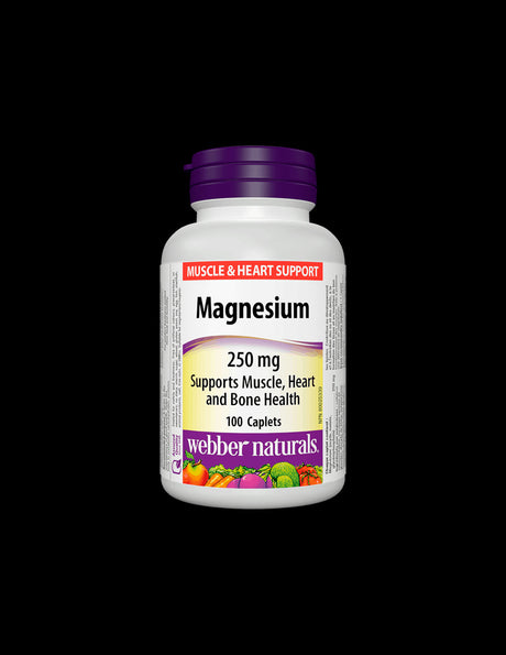 Magnesium/ Магнезий 250 mg x 100 каплети Webber Naturals - Feel You