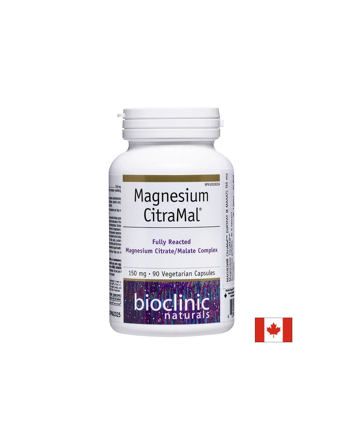 Magnesium CitraMal™/ Hořčík (citrát a malát) 150 mg x 90 kapslí <tc>Natural Factors</tc>