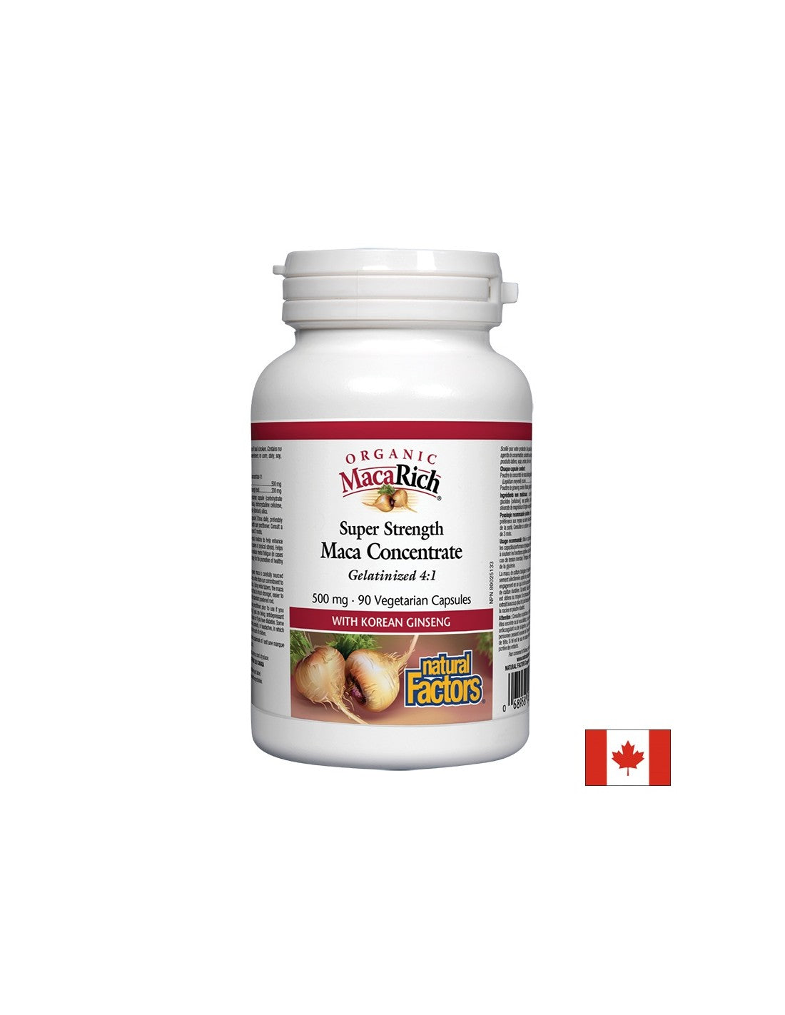 Koncentrát Macarich® Organic Maca 4: 1/ Maca 500 mg x 90 tobolek