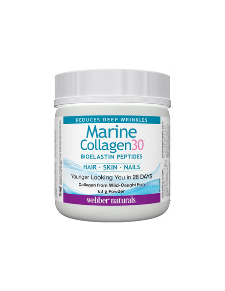 Marine Collagen30® Bioelastin peptides - Морски колаген с био еластинови пептиди, 63 g прах - Feel You