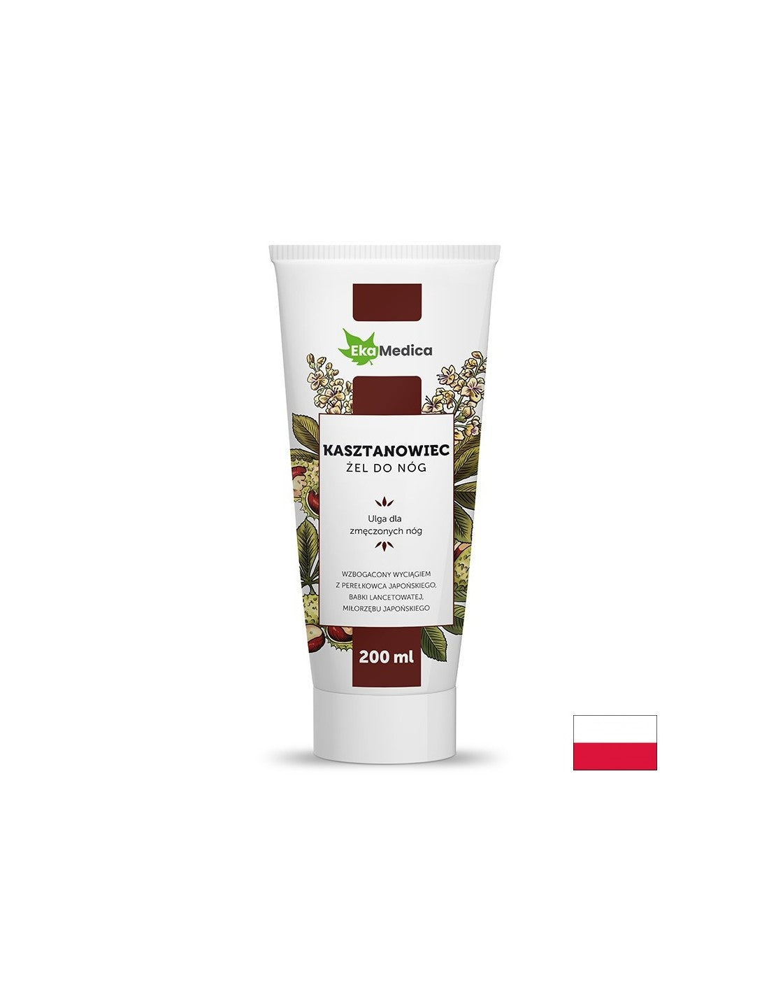 Fußmassagegel mit Pferdekastanien, 200 ml ekamedica