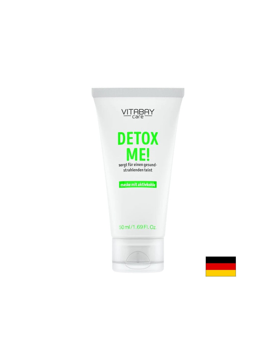Masque facial avec la désintoxication du charbon de bois activé, 50 ml