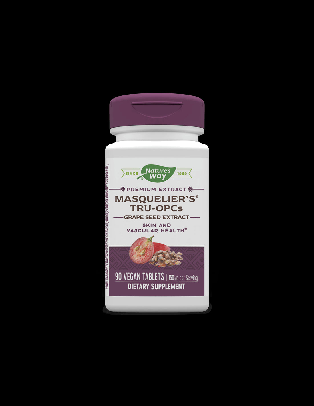 Masquelier's® Tru-OPCs™ Grape Seed Extract / Екстракт от гроздово семе, 90 таблетки Nature’s Way - Feel You