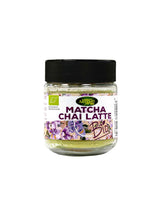 За овкусяване на напитки – билкова смес Matcha Chai Latte - С матча, индийско орехче и други био подправки, 60 g, прах - Feel You