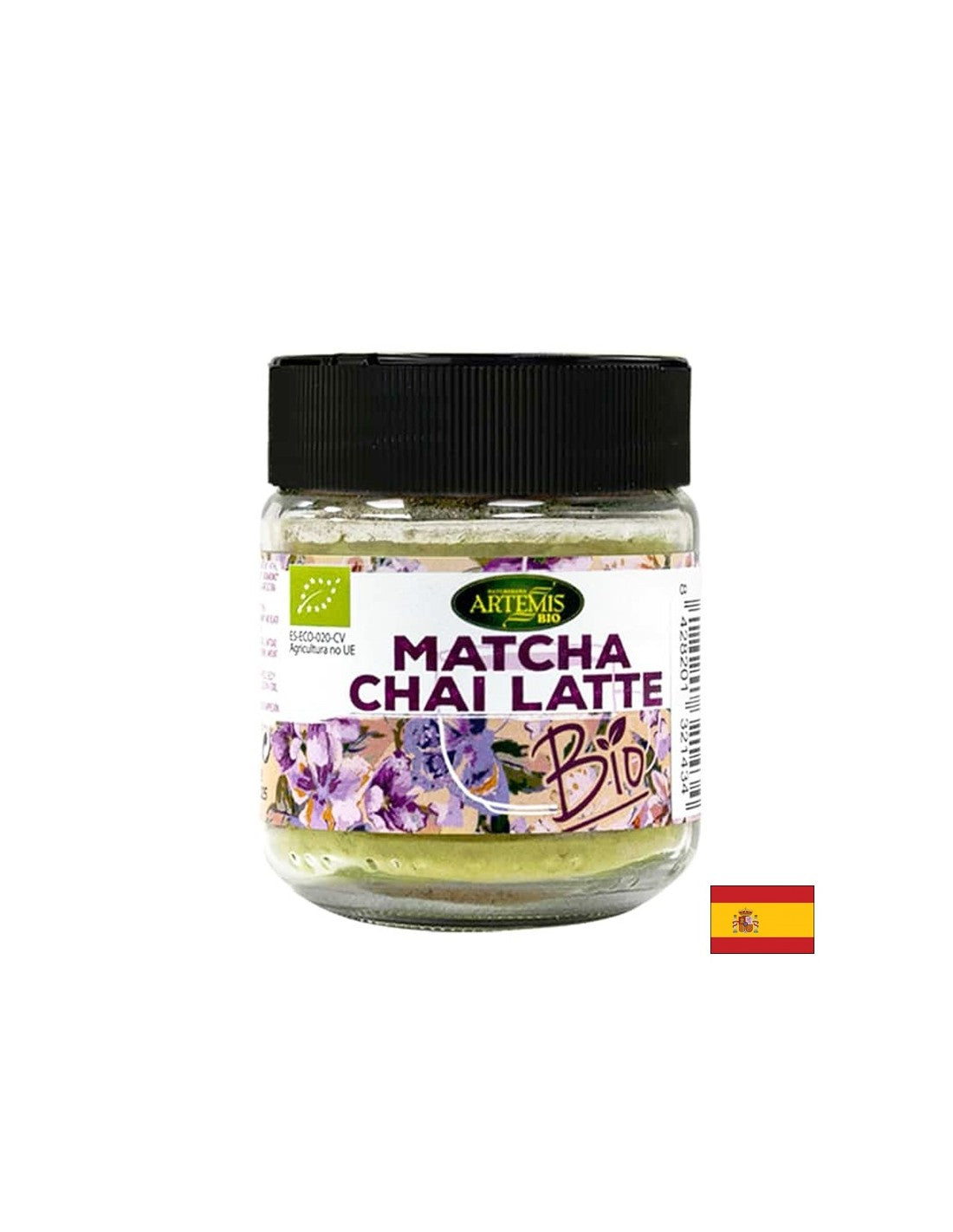 For flavoring drinks - herbal mixture Matcha Chai Latte - With matcha, nutmeg and other organic spices, 60 g, powder