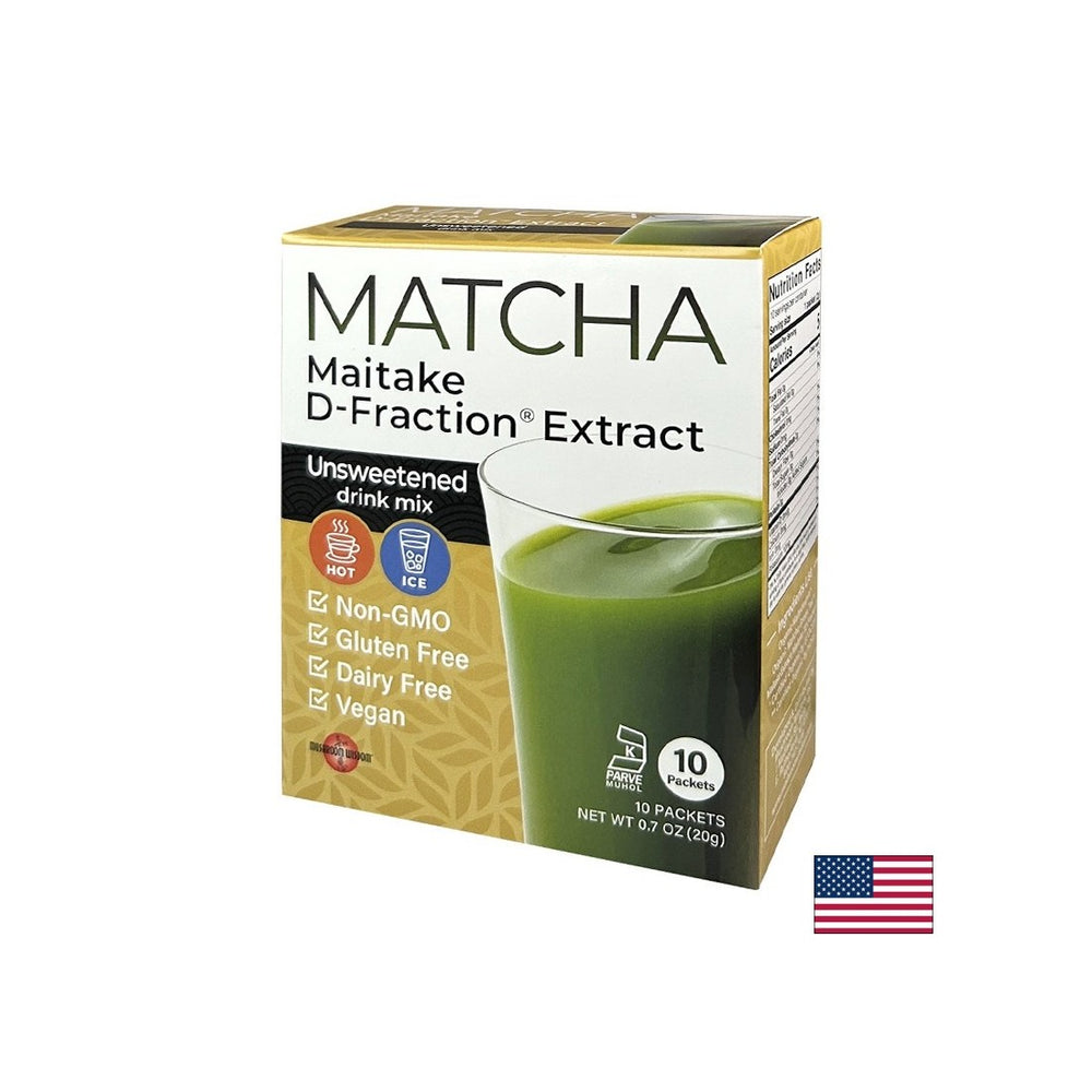 Matcha con estratto Maitake D-Fraction®, 10 bustine