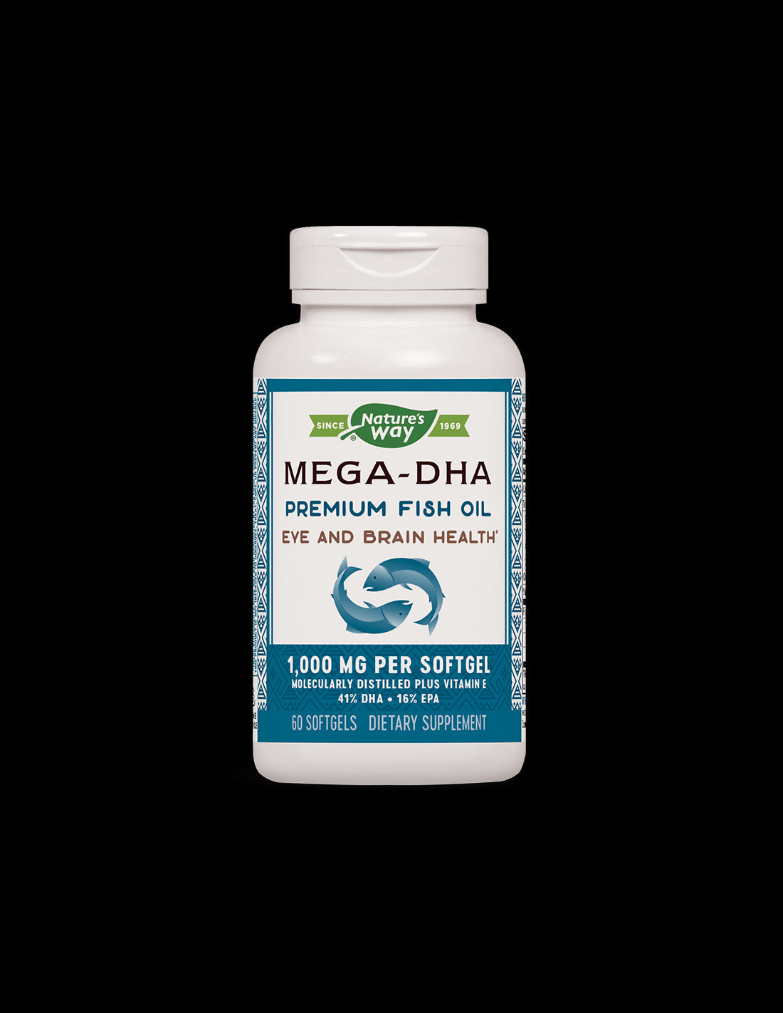 Mega-DHA Fish Oil 1000 mg - 60 капсули - Feel You