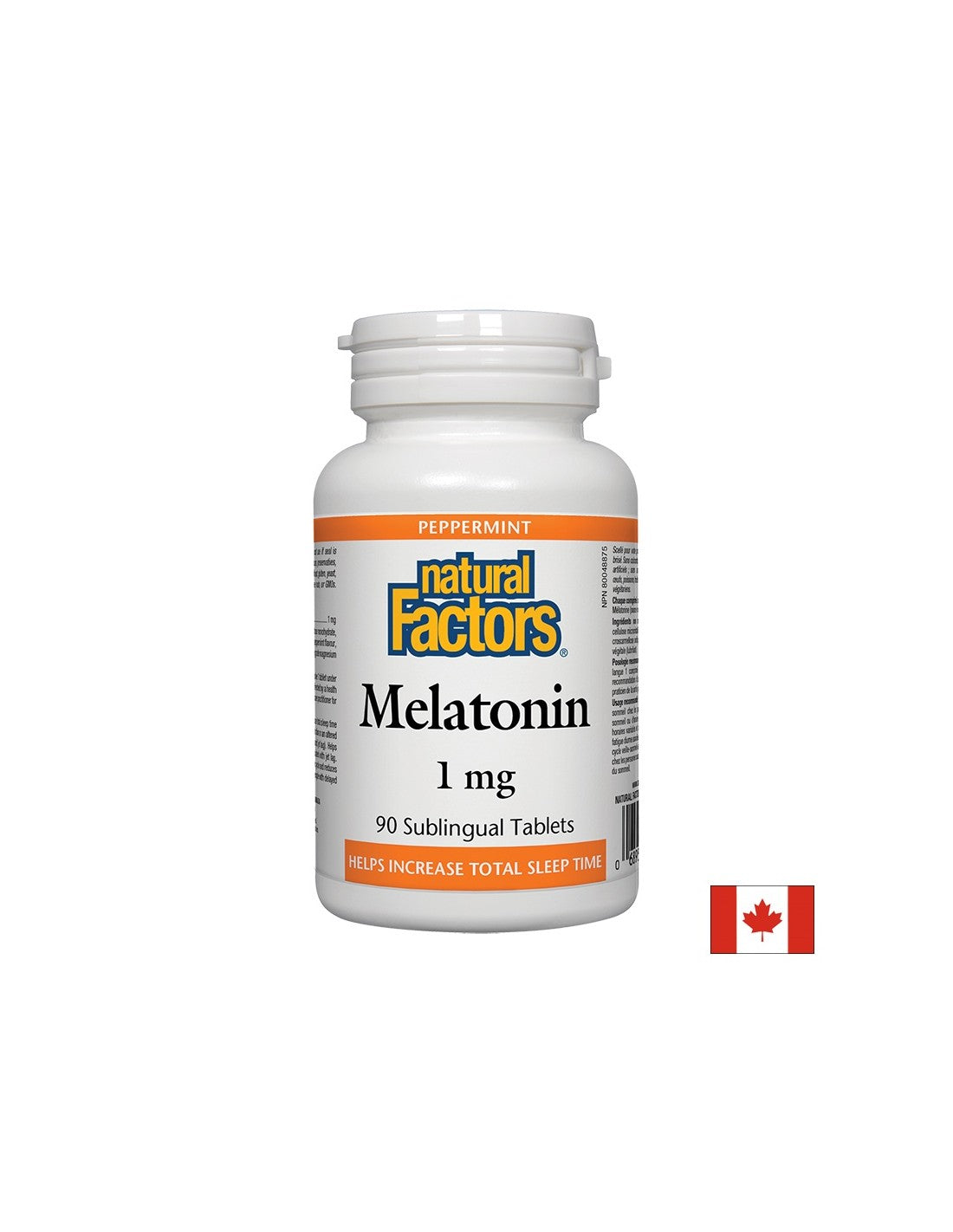 Melatonin 1 mg x 90 sublingual tablets Natural Factors