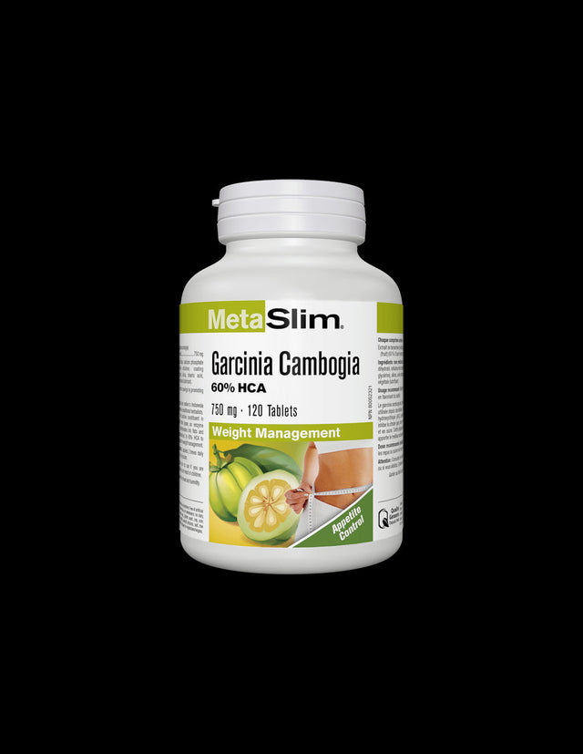 Metaslim® Garcinia Cambogia - Гарциния Камбоджа – за регулиране на теглото, 750 mg, 120 таблетки Webber Naturals - Feel You