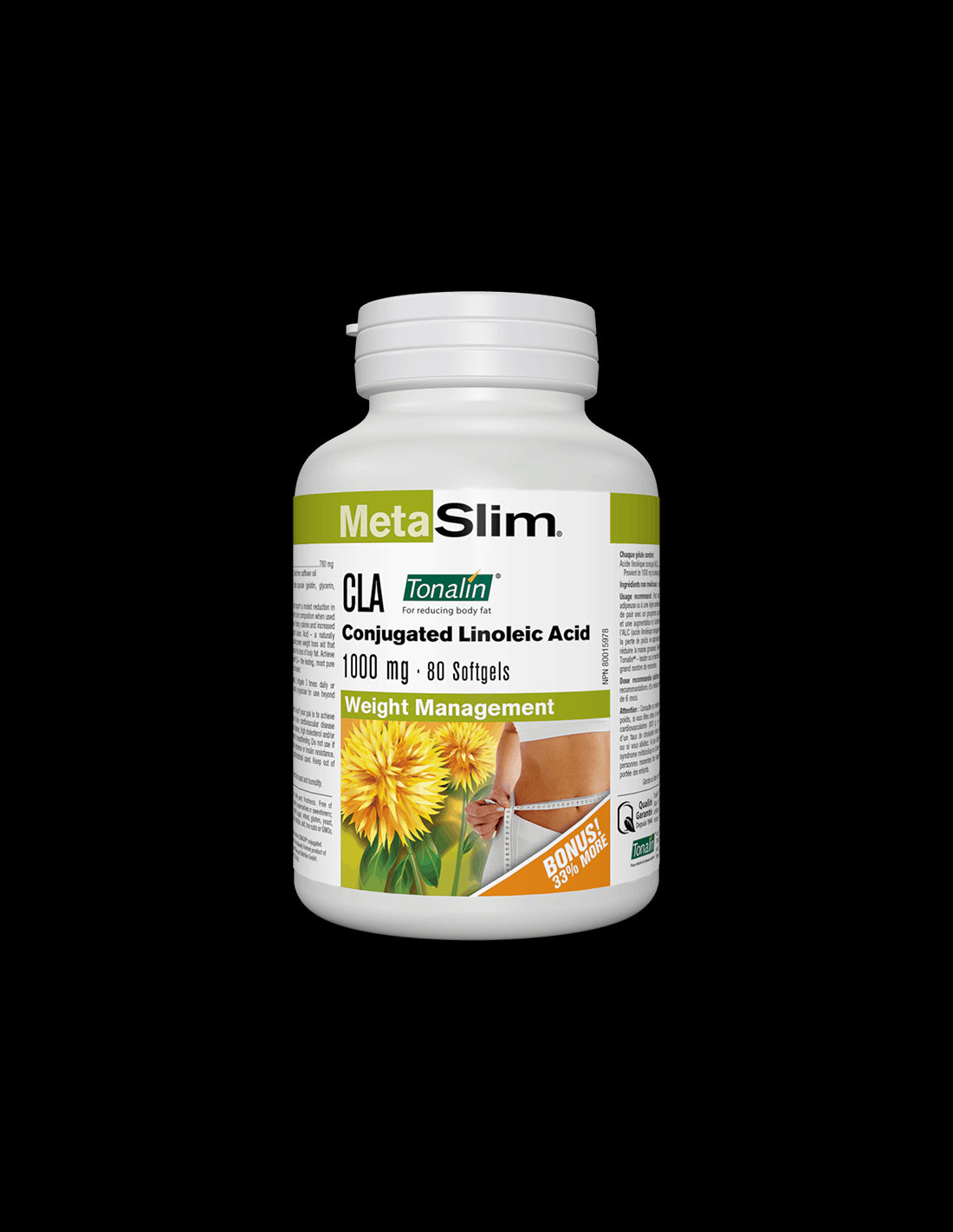 MetaSlim® CLA (Conjugated Linoleic Acid) Tonalin®/ КЛА Тоналин® 1000 mg x 80 софтгел капсули - Feel You