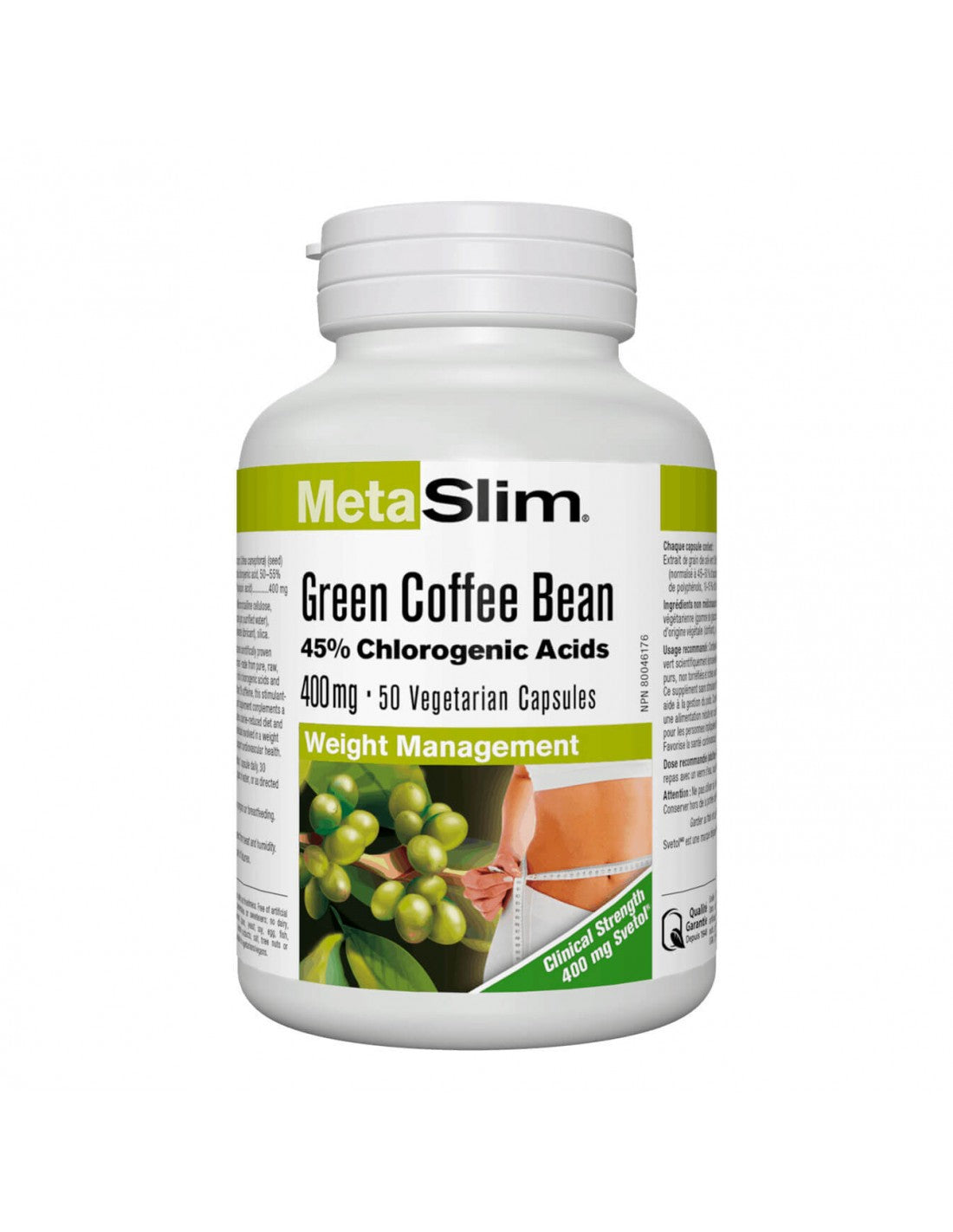 MetaSlim® Green Coffee Bean/ Зелено кафе (зърна) 400 mg x 50 капсули - Feel You