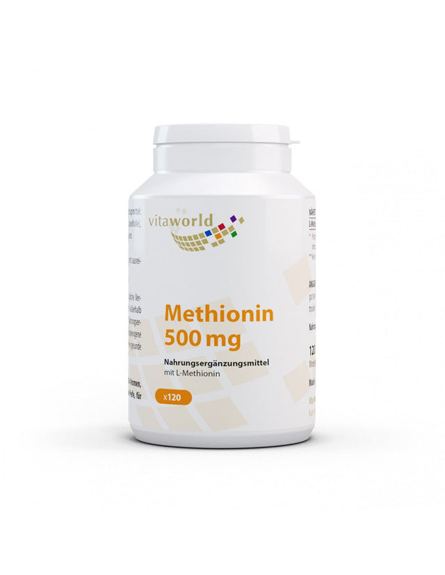 Methionin / Метионин 500 mg, 120 капсули Vita-World - Feel You