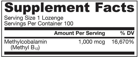 Methyl B-12 1000 mcg - 100 Подезични таблетки