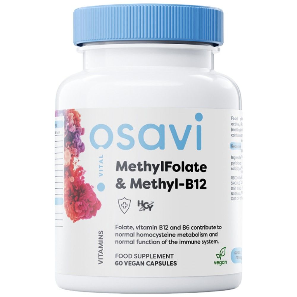 Metilfolat și metil-B12 | Cu quatrefolic® - 60 capsule