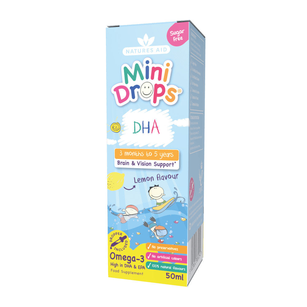 Omega 3 druppels voor kinderen (Kids Omega-3 mini-druppels) 50 ml Naturesaid