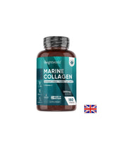 Piel joven: articulaciones sanas - colágeno marino hidrolizado + vitamina C, 180 tabletas