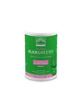 Young skin - healthy joints - Marine Collagen Alka Greens, 300 g - Nutra Best Europe