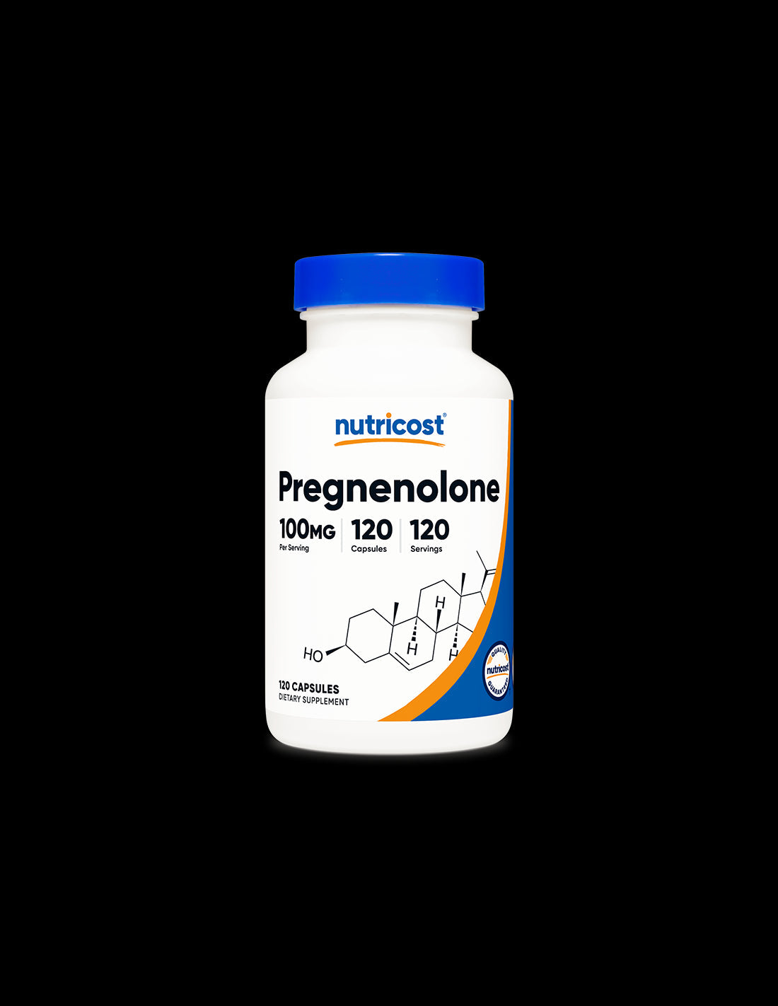 Мозъчна функция - Прегненолон (Pregnenolone), 100 mg x 120 капсули Nutricost - Feel You