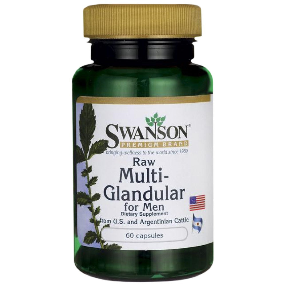 Multi-glandular bruto para homens 450 mg 60 cápsulas