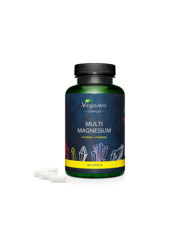 Multi Magnesium - Мулти магнезий с витамини В2 и В6, 180 капсули Vegavero - Feel You